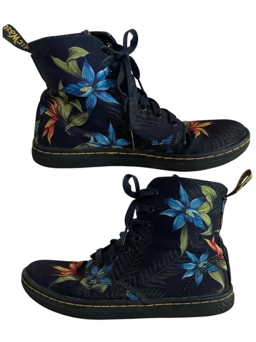 Dr. Martens Doc Martens Hackney Tropical Floral High Top Canvas Boots 6